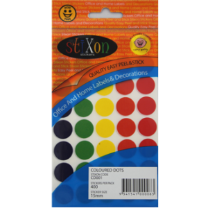 Coloured Dots 15mm x 400 dots